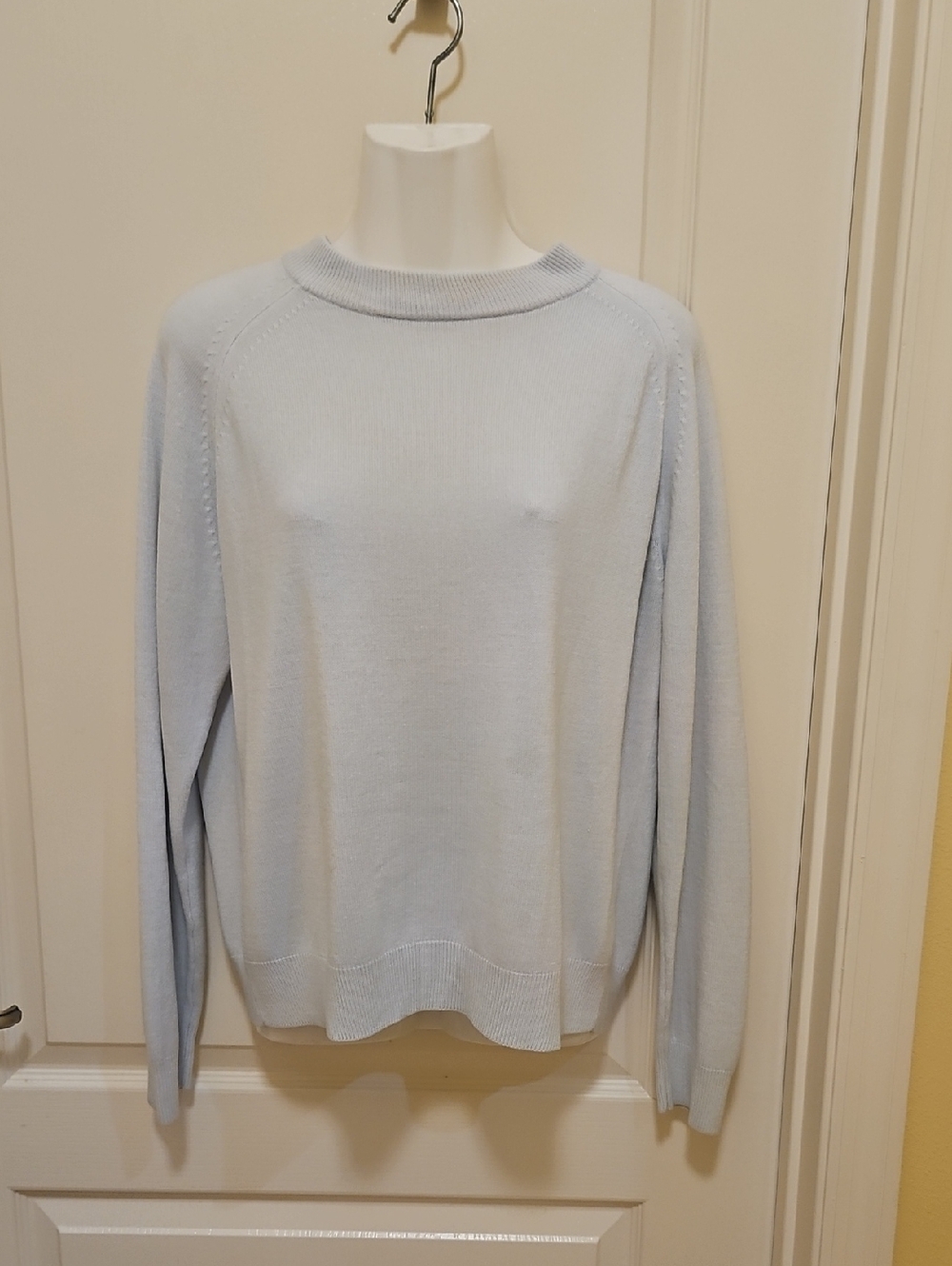 Sweater Light Gray By CRYSTAL KOBE size L versatile